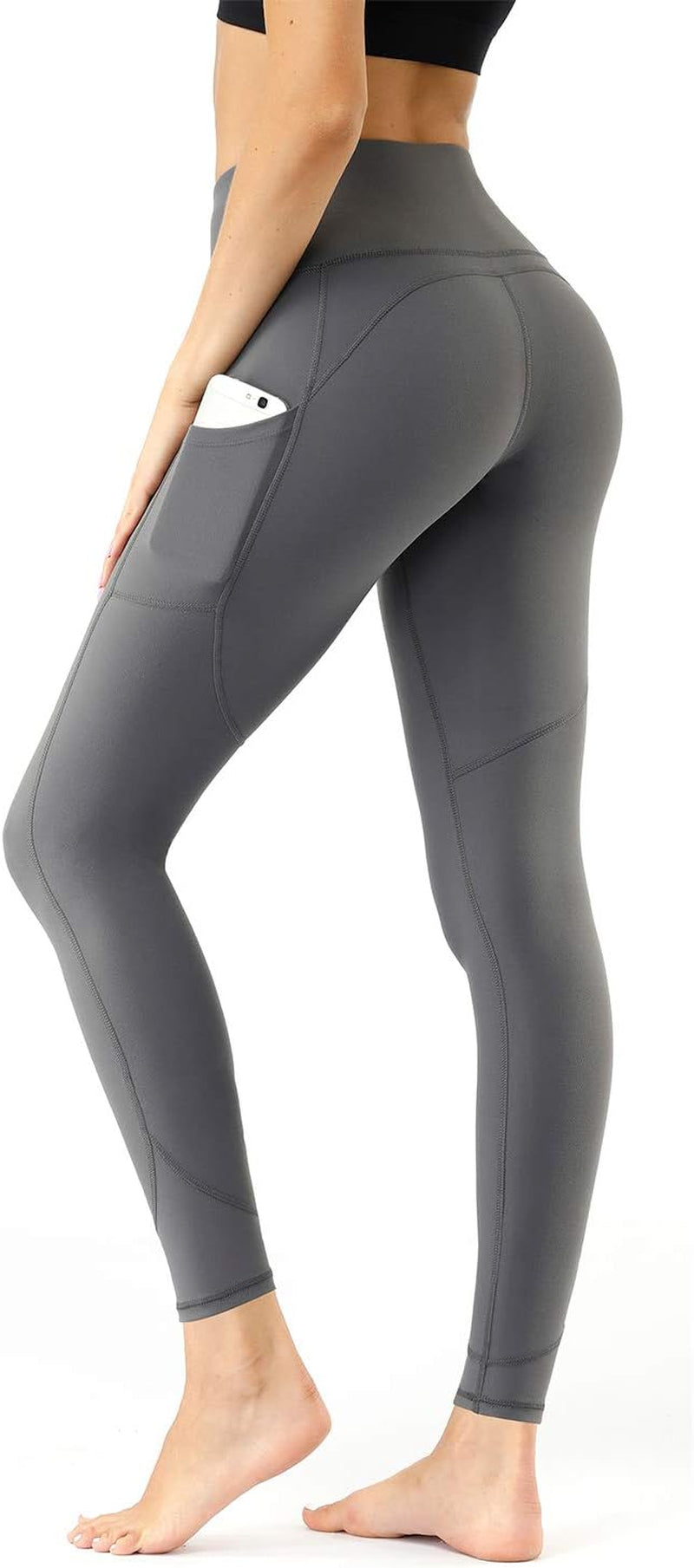 High-Waist Yoga Pants with Pockets
