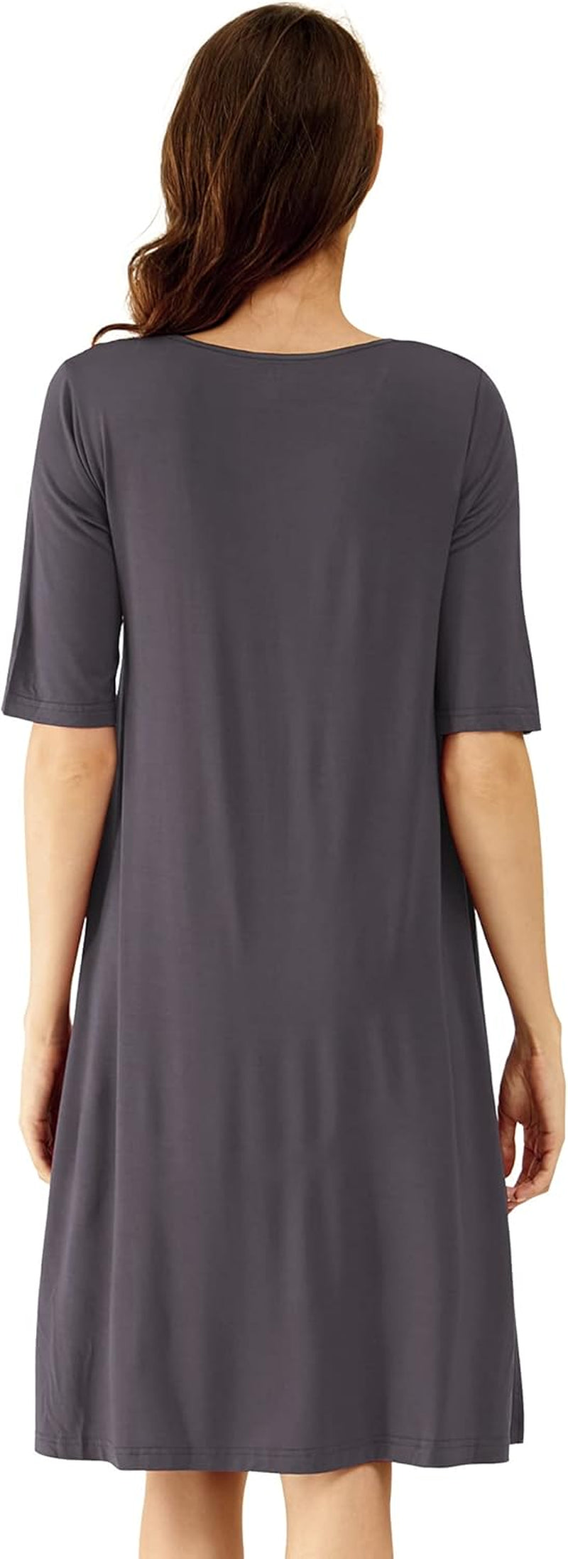 Bamboo V-Neck Short-Sleeve Nightgown