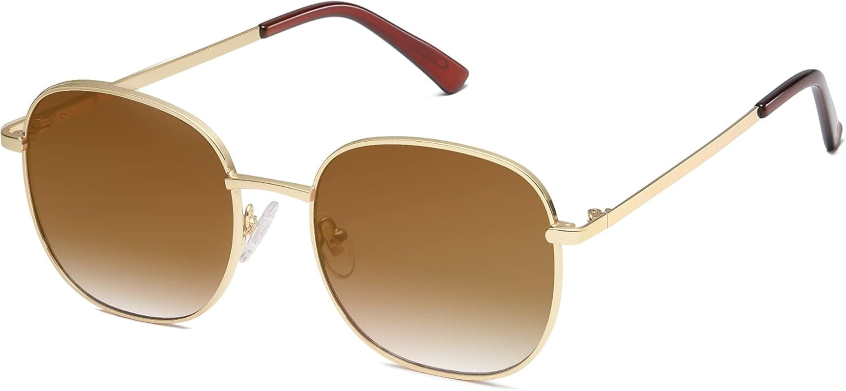 Classic Square Sunglasses Gold Gradient