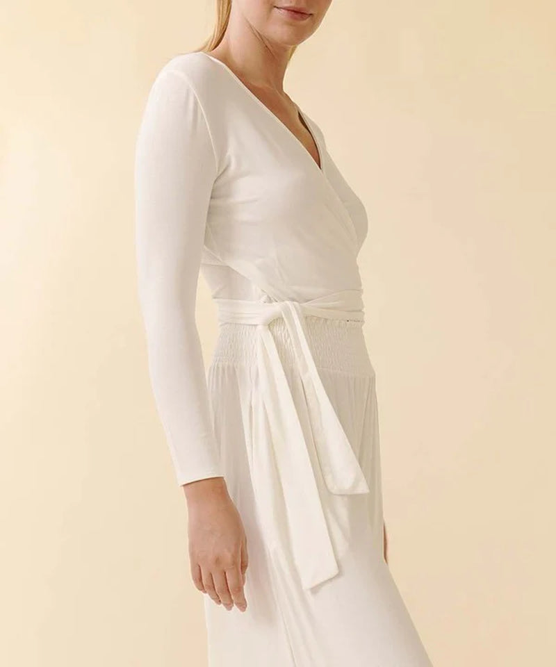 Bamboo Wrap Style Crop Top