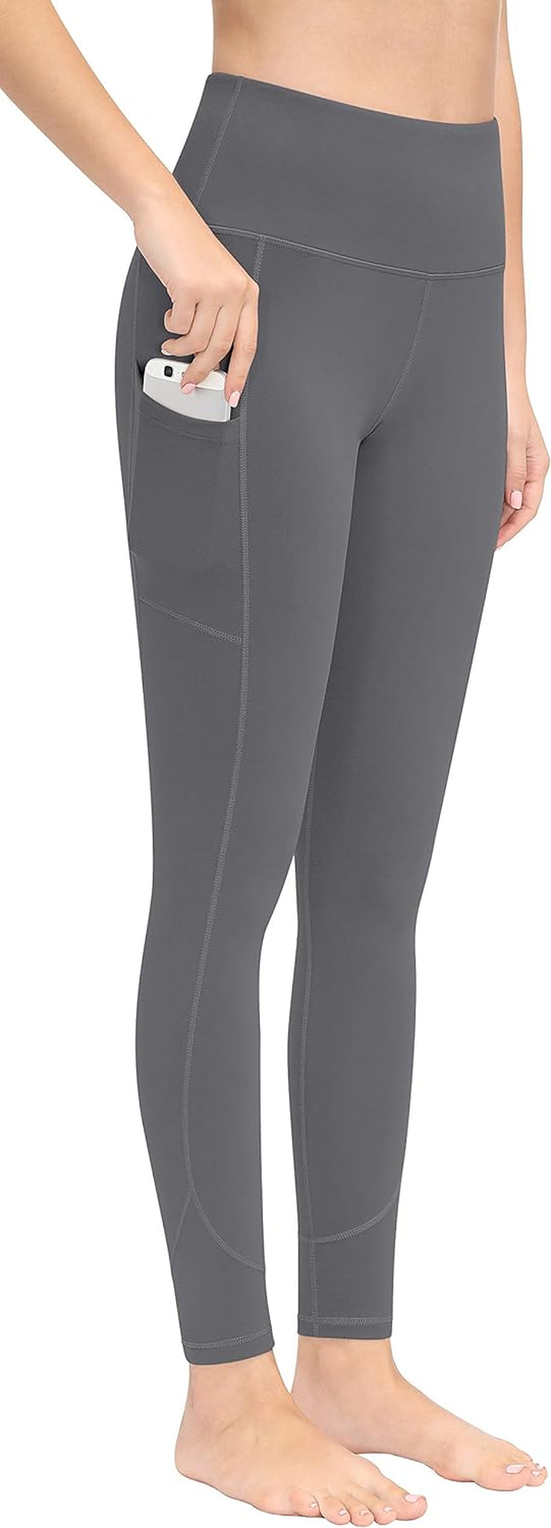High-Waist Yoga Pants with Pockets