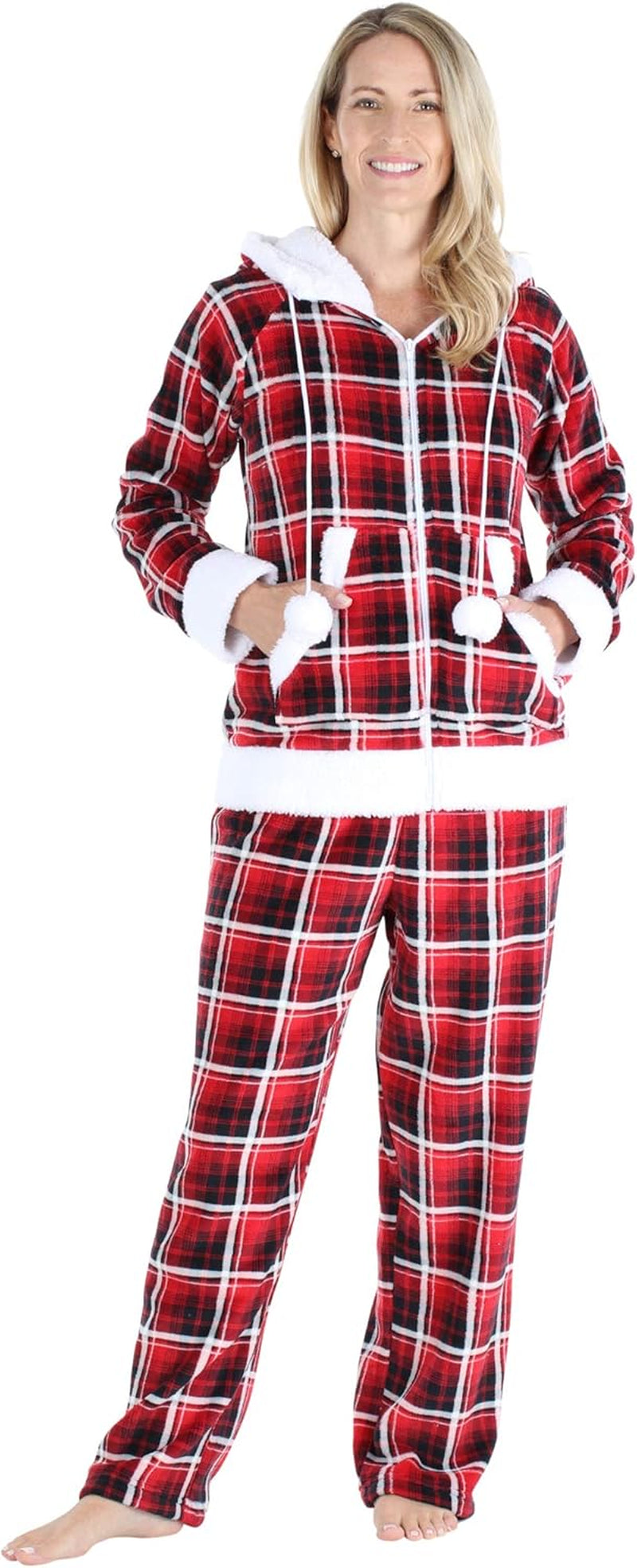 Fleece Button-Down Pajama Set | 2-Piece