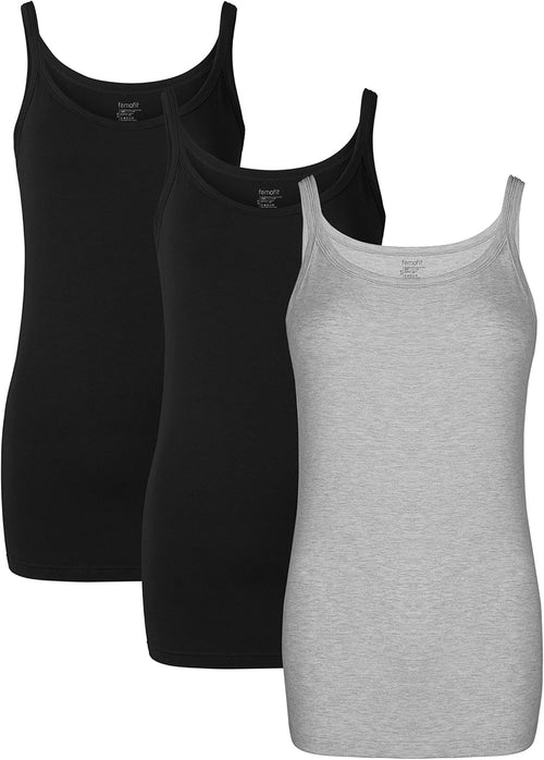 Bamboo Rayon Camisole Tank Tops | 3-Pack 