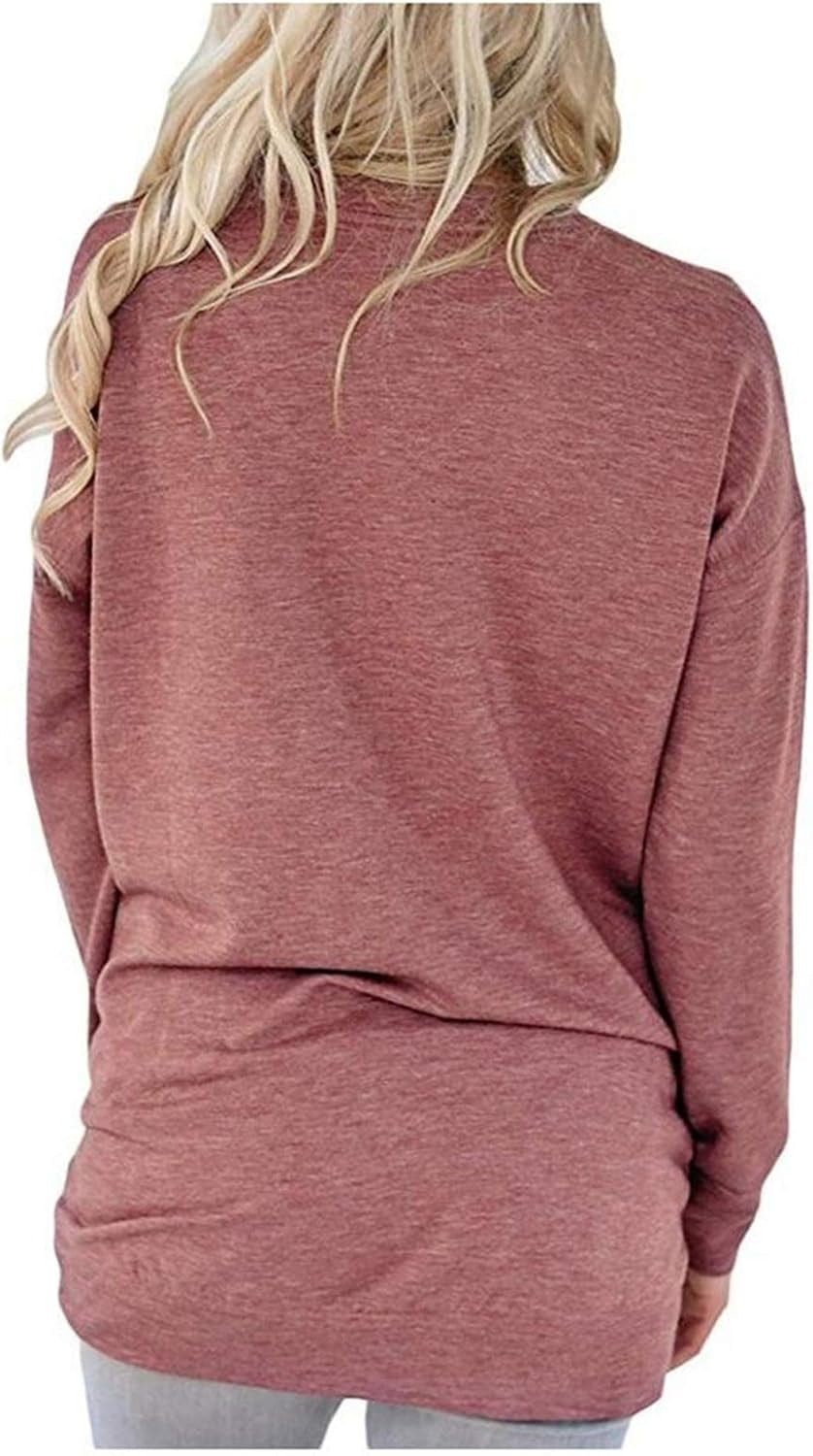 Casual Crewneck Long-Sleeve Sweatshirt Top